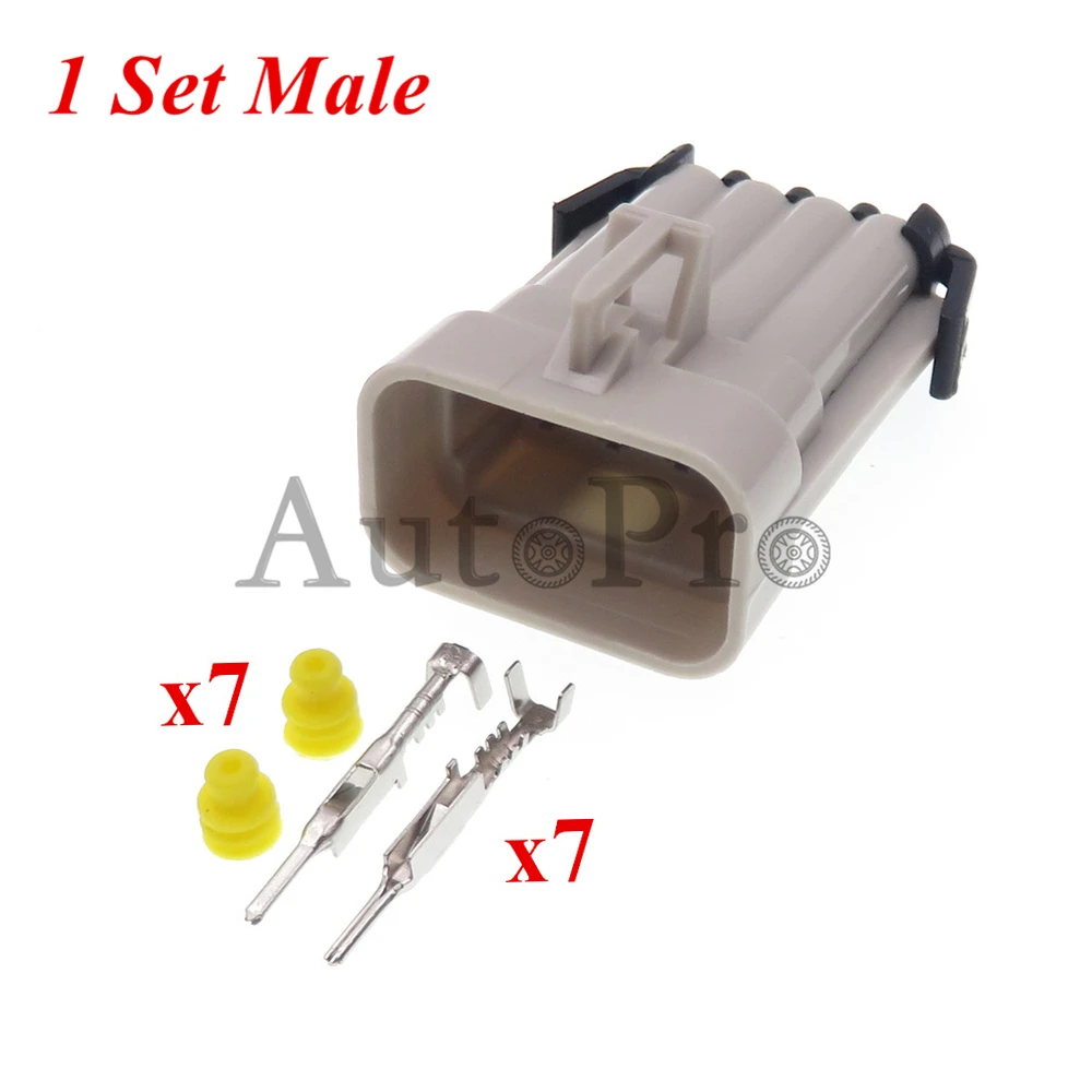 

1 комплект, автомобильный водонепроницаемый Штекерный соединитель на 7 отверстий, 12047938, 12047933