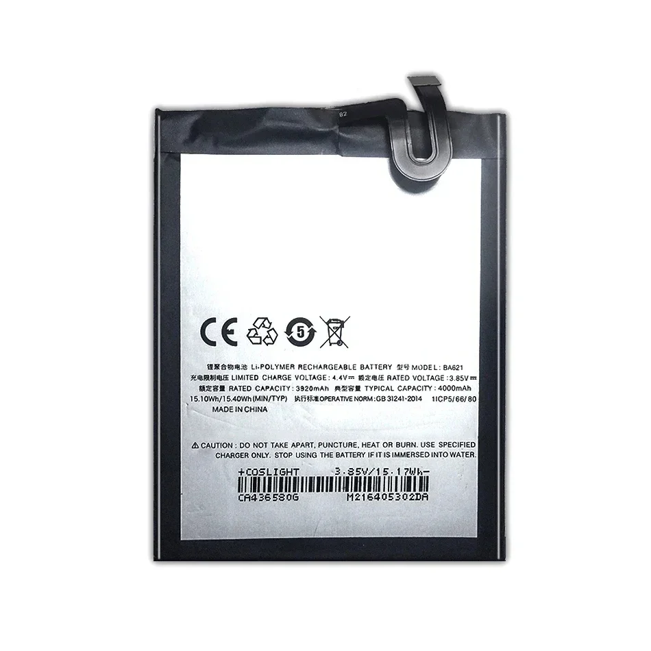 Аккумулятор BA621 4000 мАч для Meizu M5S M612Q M612M/M5 Note M5Note мобильного телефона + бесплатные