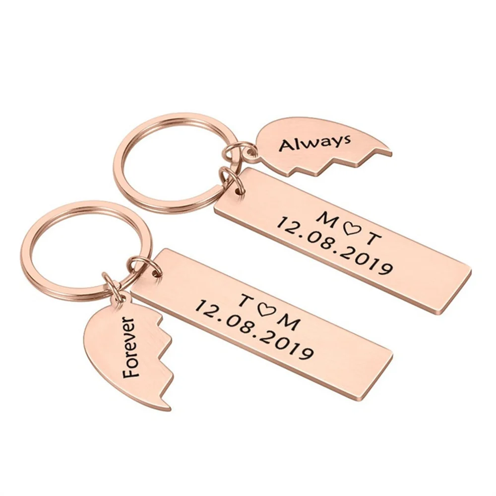 Custom Date Save Keychains, Important Date Markers, Custom Anniversary Gifts For Girlfriend Boyfriend, Wife Couple Anniversary