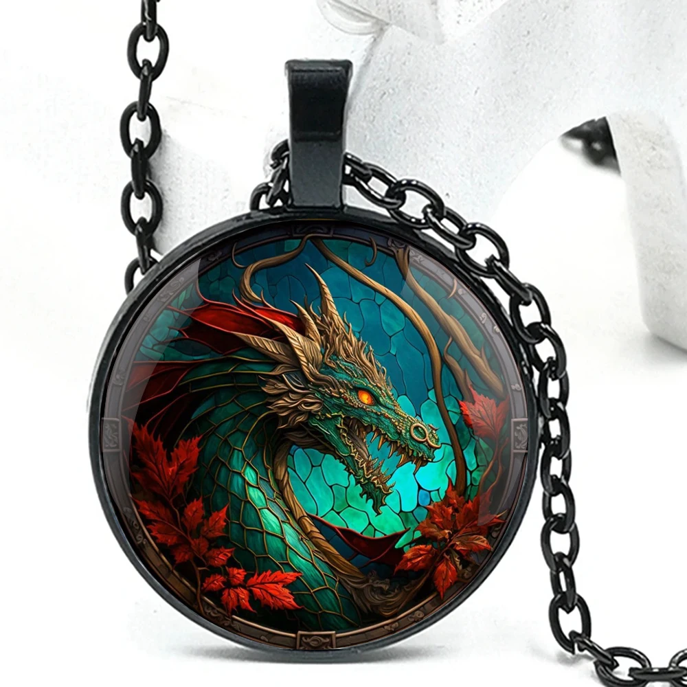 Цепочка с кулоном в виде стеклянного купола для мужчин и женщин