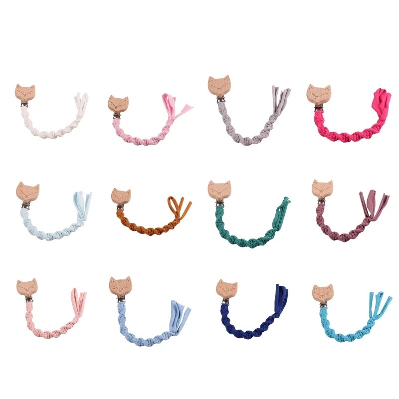 

Boho Pacifier Clip Holder Teething Handmade for Baby Girls Shower Gift for Boy