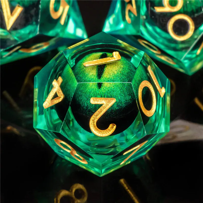 Плавучие кости KERWELLSI с жидким сердечником из смолы набор костей для подземелья и