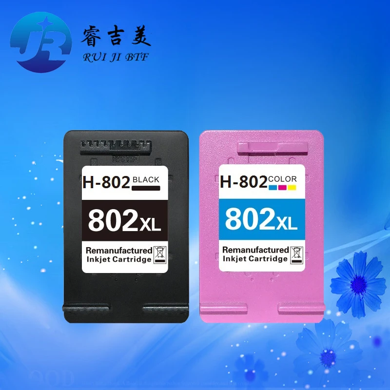High Quality 802XL Ink Cartridge Compatible for HP 1000 1050 2000 2050 1010 1510 Printer | Cartridges