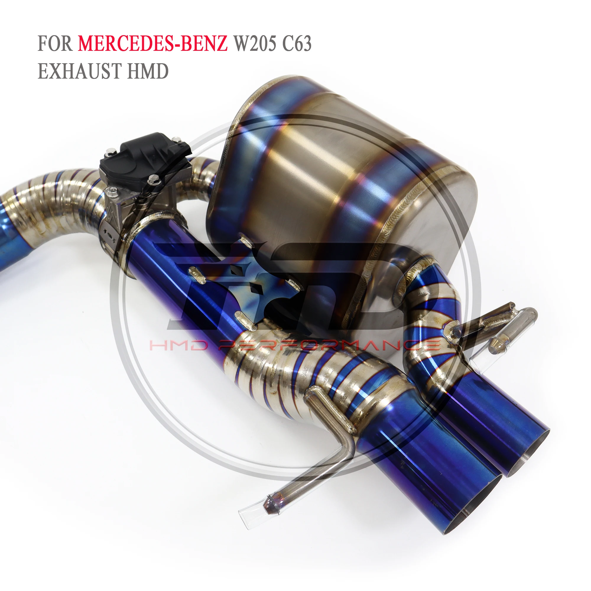 Титановая выхлопная система HMD Performance Catback для Mercedes Benz AMG C63 W205 4.0T 2015+ Глушитель с