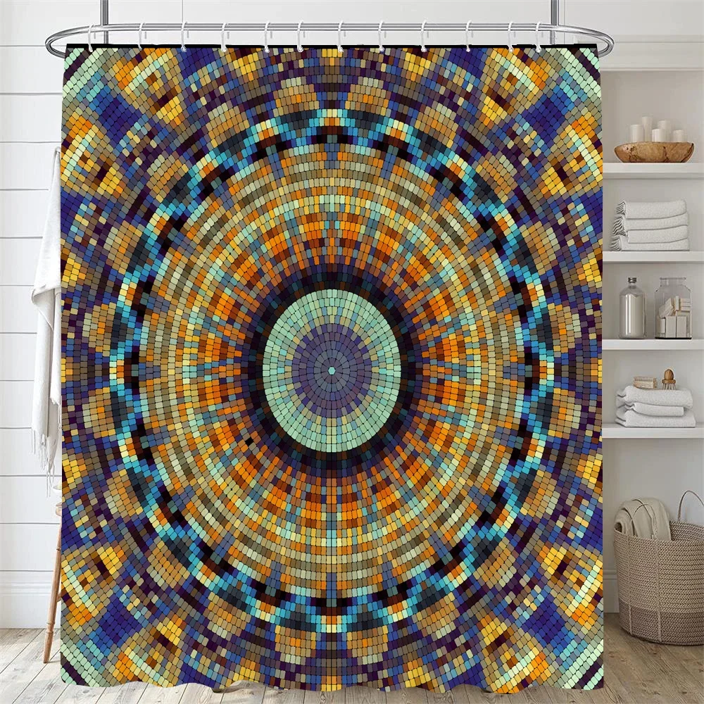 Художественные абстрактные искаженные геометрические узоры украшение для