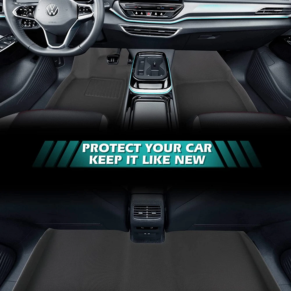 3D коврики для Volkswagen ID.4 2024 2023 2022 2021 улучшенный Коврик пола нескользящий коврик