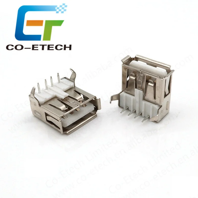 

USB 2.0 A type Connector 90 degrees Right Angle Female Socket