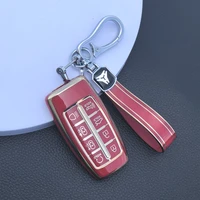 soft tpu car key case cover protection shell for hyundai genesis gv70 gv80 gv90 2020 2021 2022 auto keychain keyless accessories