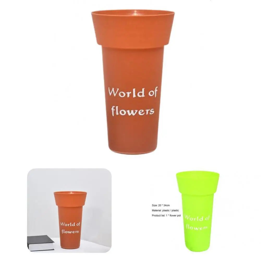 

Простой Цветочный горшок 6 цветов, легкий горшок для выращивания цветов, привлекательные Садовые принадлежности
