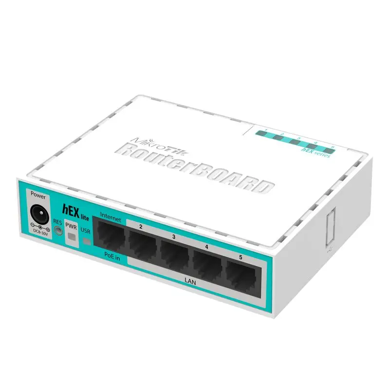 Mikrotik RB750R2  hEX lite 5    5x1 0/100 PoE  L4(RB750r2)  850 