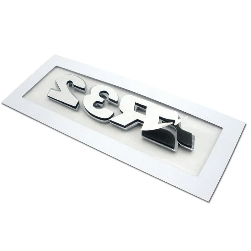 Хромированная эмблема R32 для переднего гриля гольфа TDI R 1997 л V6 задняя загрузка 4 / 5