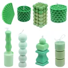 Новый геометрический цилиндрячеистаяквадратнаяСферическаяформа для свечей сделай сам силиконовая форма для свечей форма для смолы Набор для изготовления свечей формы