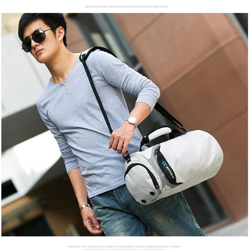 Gym Fitness Bag for Man Travel Male Training Shoes Waterproof Shoulder Handbag Sports Swimming Dry Wet Separation Bag for Women