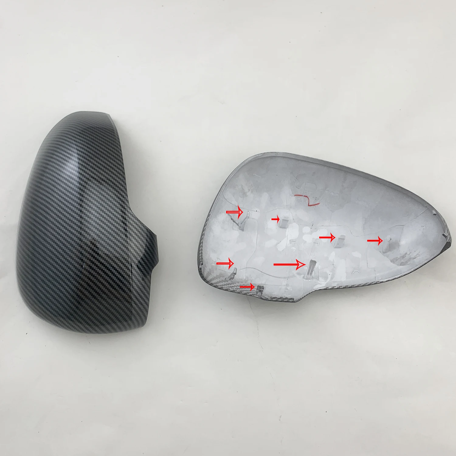 Черный карбоновый корпус для Toyota Prius XW30 30 2009 - 2015 2010 2012 2013 модификация автомобиля