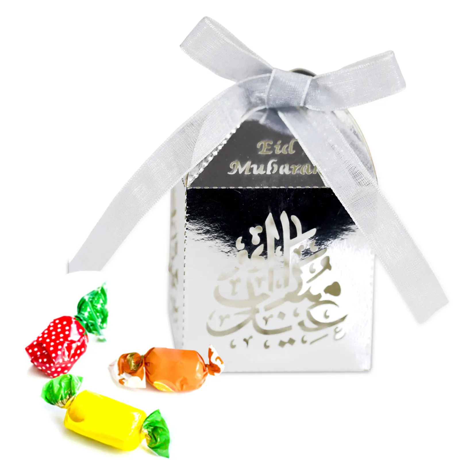 

Eid Подарочная коробка Eid Mubarak коробки 50 шт. свадебные подарочные коробки Eid Mubarak коробка конфет набор снэков сахар шоколад пакет Рамадан Eid Веч...