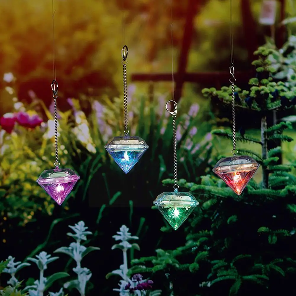 

1 шт., цветные садовые фонари на солнечной батарее