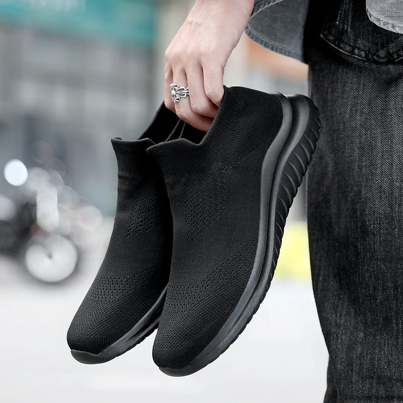 Unisex Walking Shoes Women's Breathable Socks Men Shoes Fashion Lightweight Soft Sole Sneakers