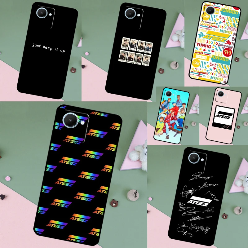 KPOP ATEEZ чехол для Realme 11 Pro Plus 10 9 8 C11 C15 C25s C21Y C30 C31 C33 C35 C53 C55 GT Neo 5 3T 2T