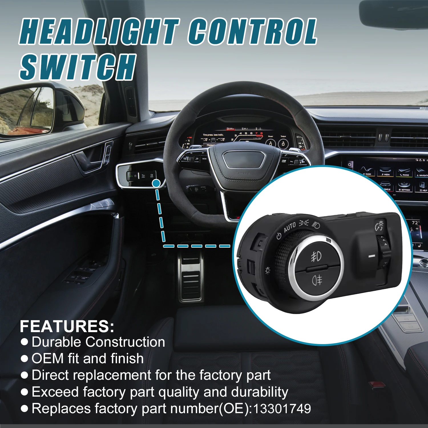 13301749 13301752 для Buick Encore Chevy Cruze Malibu Автомобильные противотуманные фары Gm