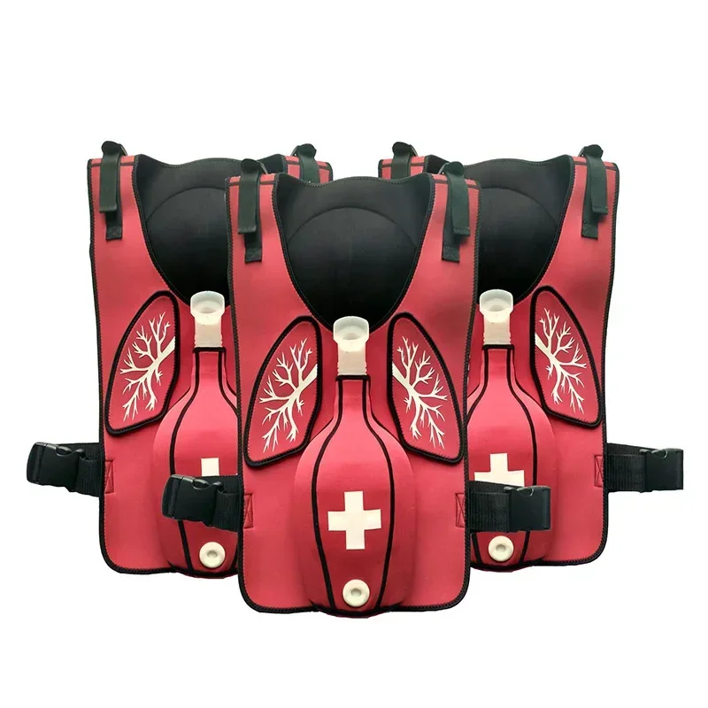 Heimlich training vest for adults and children suffocation rescue airway obstruction teaching aid.
