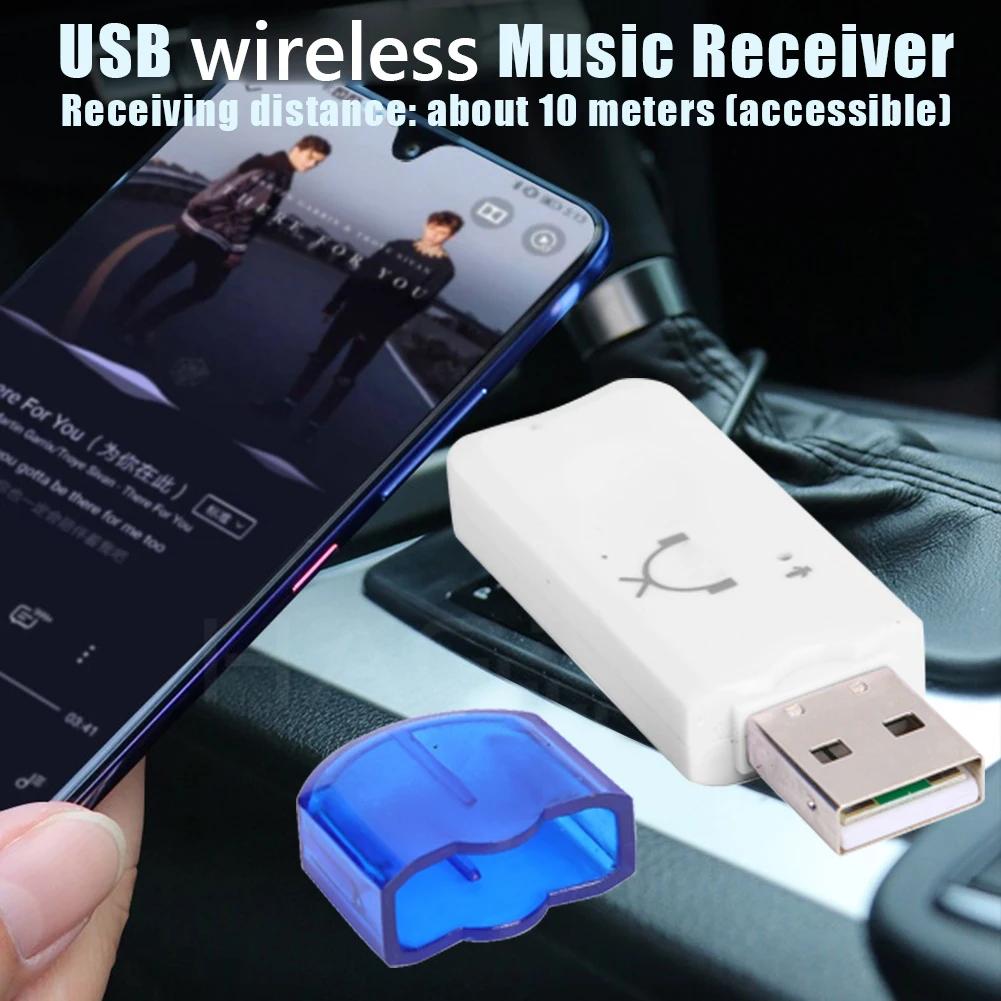 Адаптер Handsfree совместимый с Bluetooth USB A2DP беспроводной стерео аудио музыкальный