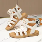 2022 летние пляжные сандалии для девочек, детские модные корейские сандалии, обувь в римском стиле принцессы, детская повседневная обувь