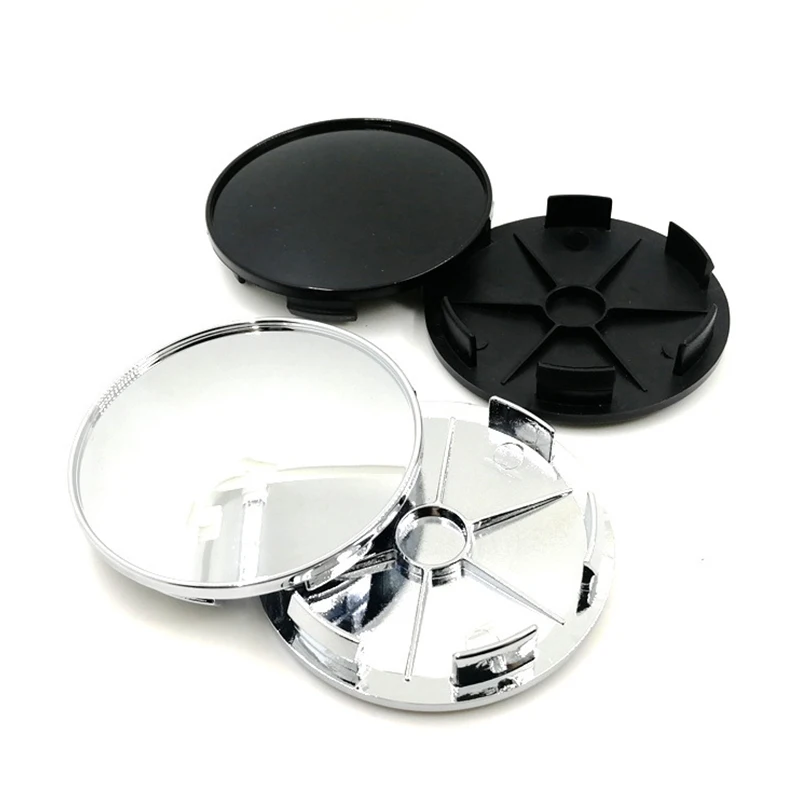 

68mm Full Black Car Wheel Hub Center Caps Auto Rim Dust-Proof Cover Sticker