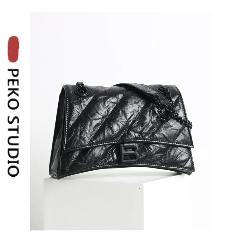 

Оригинальная женская мягкая роскошная сумка из натуральной кожи, дамская сумочка на плечо, квадратный мессенджер, дизайнерский тоут на цеп...