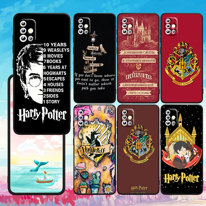 

Wand Harries Ring Potters For Samsung A73 A72 A71 A53 A52 A51 A42 A33 A32 A23 A22 A21S A14 A13 A12 A03 5G Black Phone Case