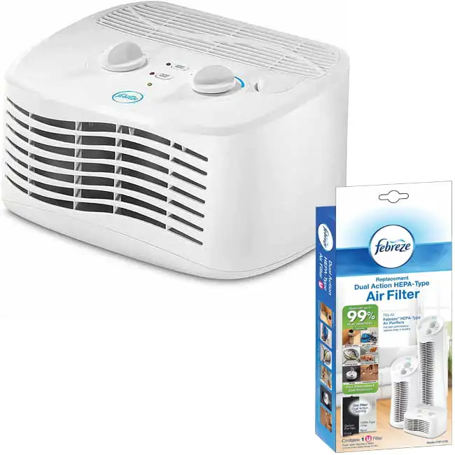 

HUANQIUTabletop Air Purifier with Replacement Filter