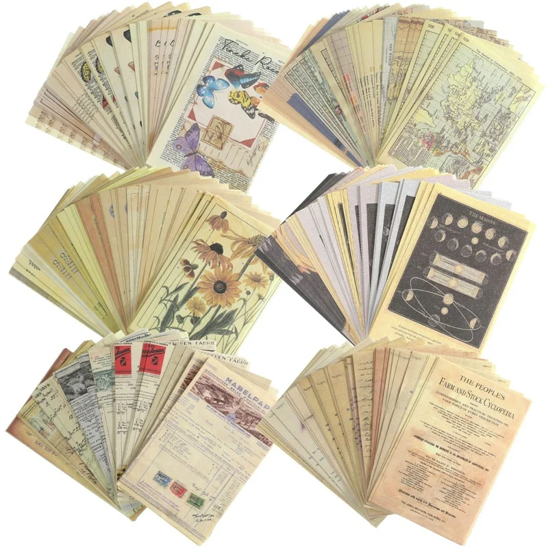 

Scrapbook Paper Journaling Supplies, Vintage Scrapbooking Supplies For Journal Scrap Book Decoupage Paper Junk Art