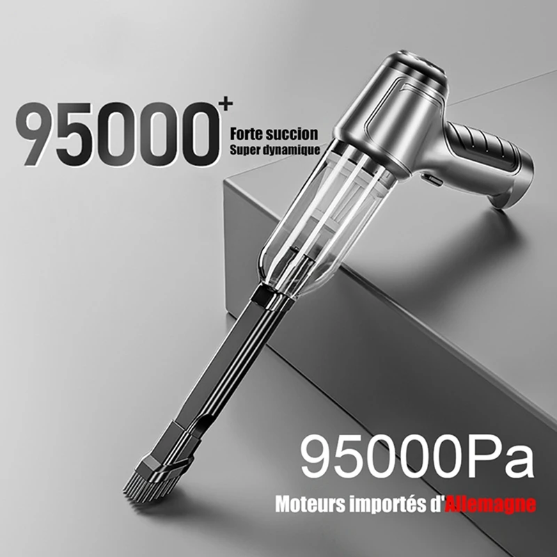 

95000 ПА портативный, автомобильный беспроводной пылесос, автоматический робот для автомобиля, пылесос, циклонное всасывание