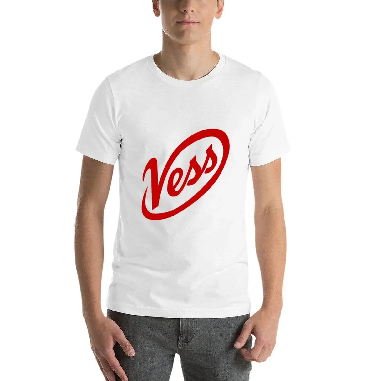 Футболка с логотипом Vess одежда в стиле каваи мужская
