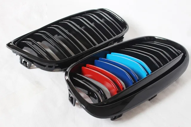 

ONE PAIR 2012-2016 3 SERIES GT F34 DUAL LINE GLOSSY BLACK Auto Grille FOR BMW F34 GT STYLE