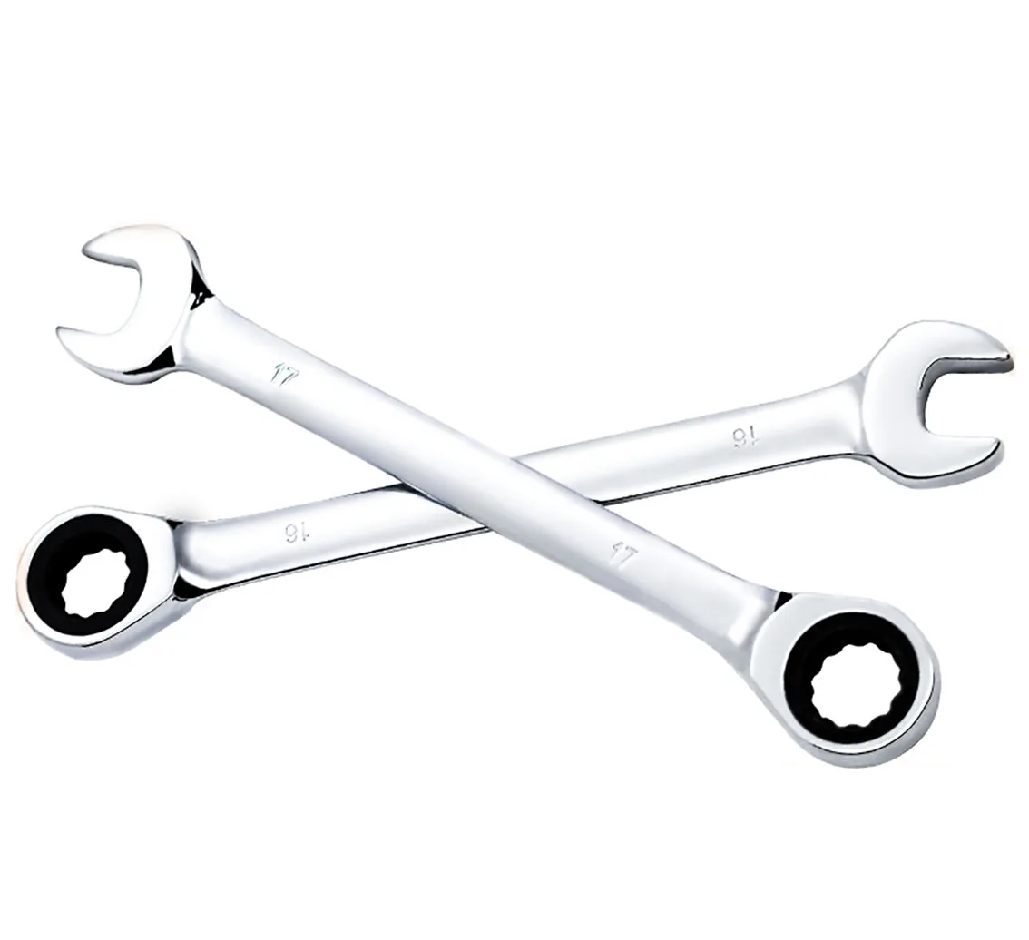 

6-32mm Double Head Ratchet Wrench Industrial-Grade CR-V Multi-Function Fast Plum Spanner for Car Maintenance Hardware Tools