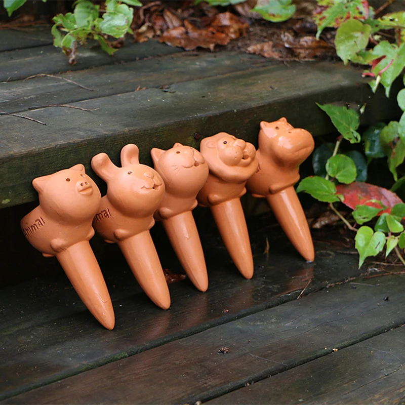 

Ceramic Automatic Water Seepage Device Dripper Animal Shape Home Garden Flower Plants Irrigation Lazy Watering Device Drip
