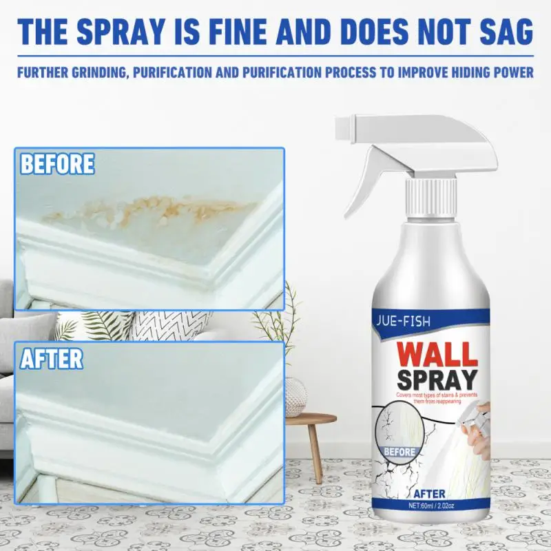 

Interior Refurbishment Paint 60ml Anti-mildew Cleaner Household Multifunctional Wall Renovation Mold Remover Cleaning Spray