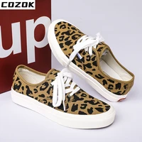 2022 leopard canvas girls shoe fashion women leisure footwear flats shoes designer shoes women luxury brand logo