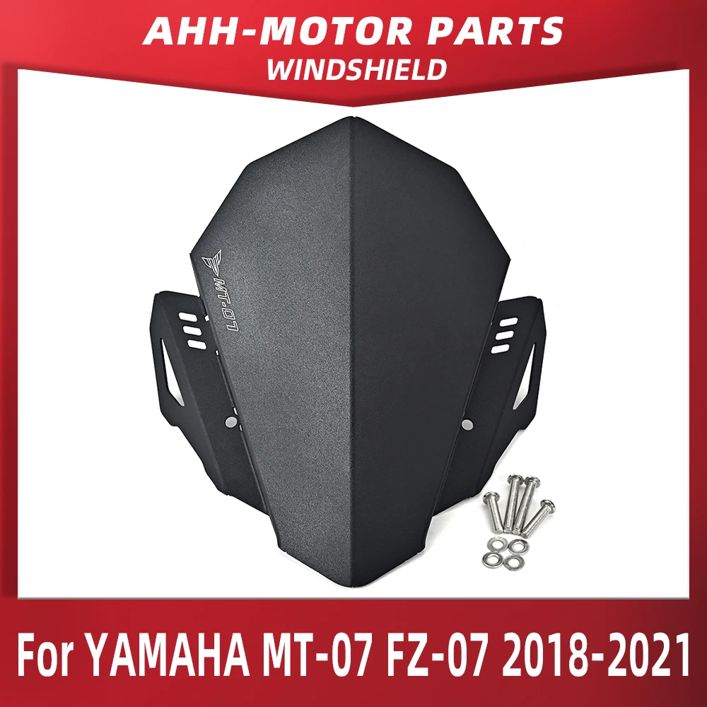 

Motorcycle CNC Front Windscreen Wind Deflector Windshield Upper Cover Kit For YAMAHA MT-07 MT 07 MT07 FZ-07 FZ07 2018 2019 2020