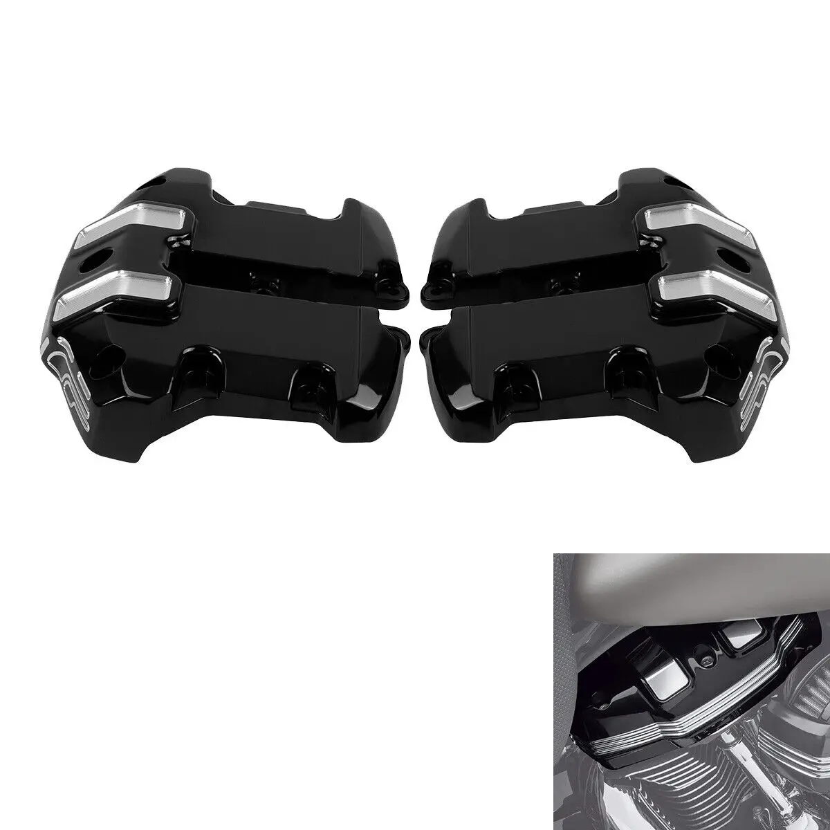 Motorcycle Upper Rocker Box Covers For Harley Softail Standard Road King Special Road Glide Limited Low Rider ST Fat Boy FXFBS