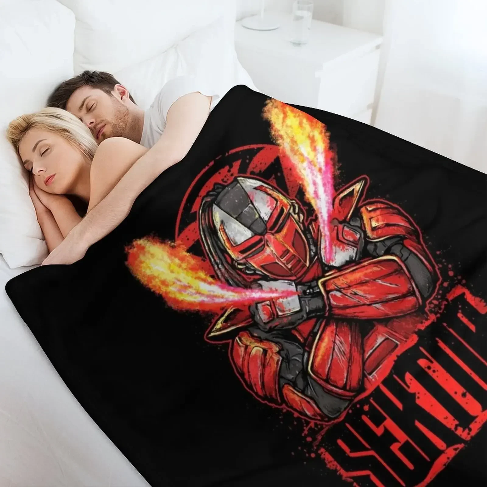 Одеяло для путешествий Mortal Kombat Sektor on Fire тяжелое