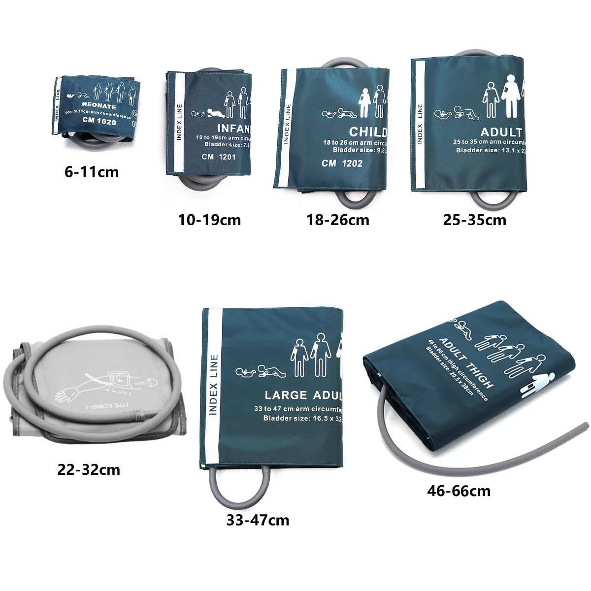 Манжеты медицинские для младенцев детей взрослых 6 размеров | Красота и здоровье