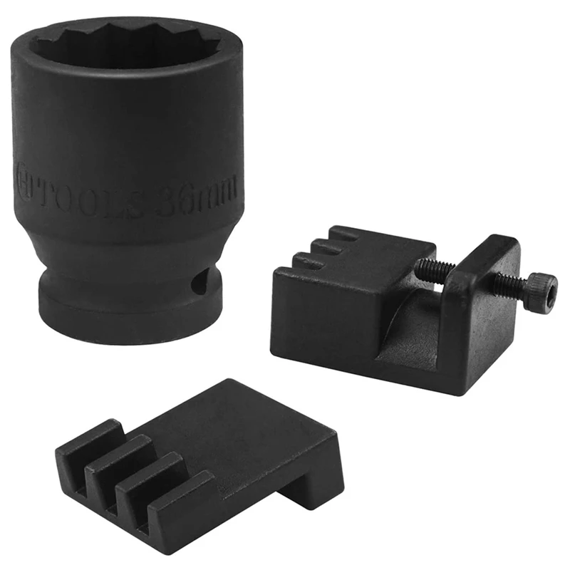 

Flywheel Locking Tool With 36Mm 3/4 Inch Wench For 6.6L Duramax Engine , Black 3PCS