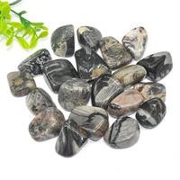 natural mineral energy healing crystals silver leaf jasper bulk tumbled lucky stones gravel specimen home decoration diy jewelry