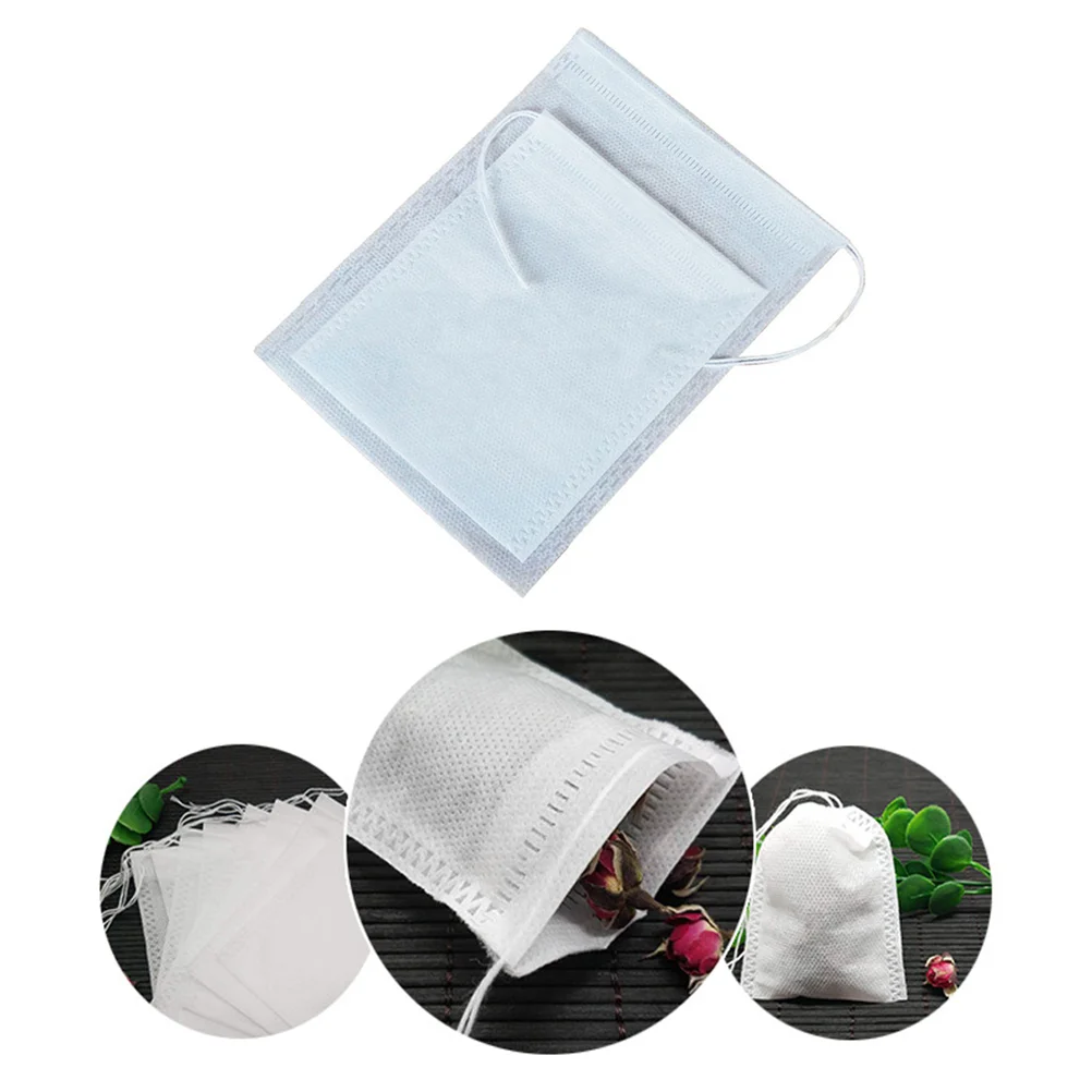 10x12 см нетканые одноразовые чайные пакетики чайная посуда фильтр на шнурке