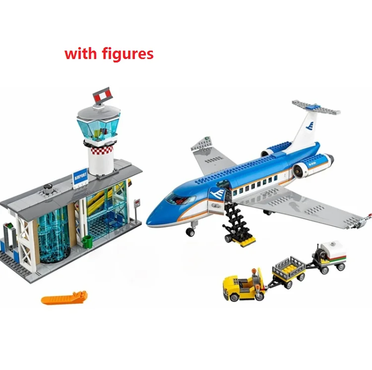 Аэропорт пассажирский терминал город 82031 модель самолета строительные блоки