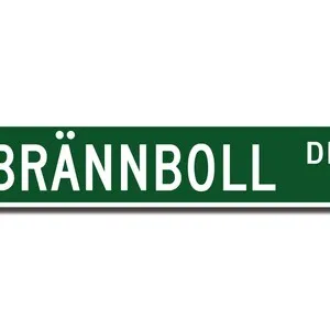 Металлическая табличка Brannboll 40x10 см