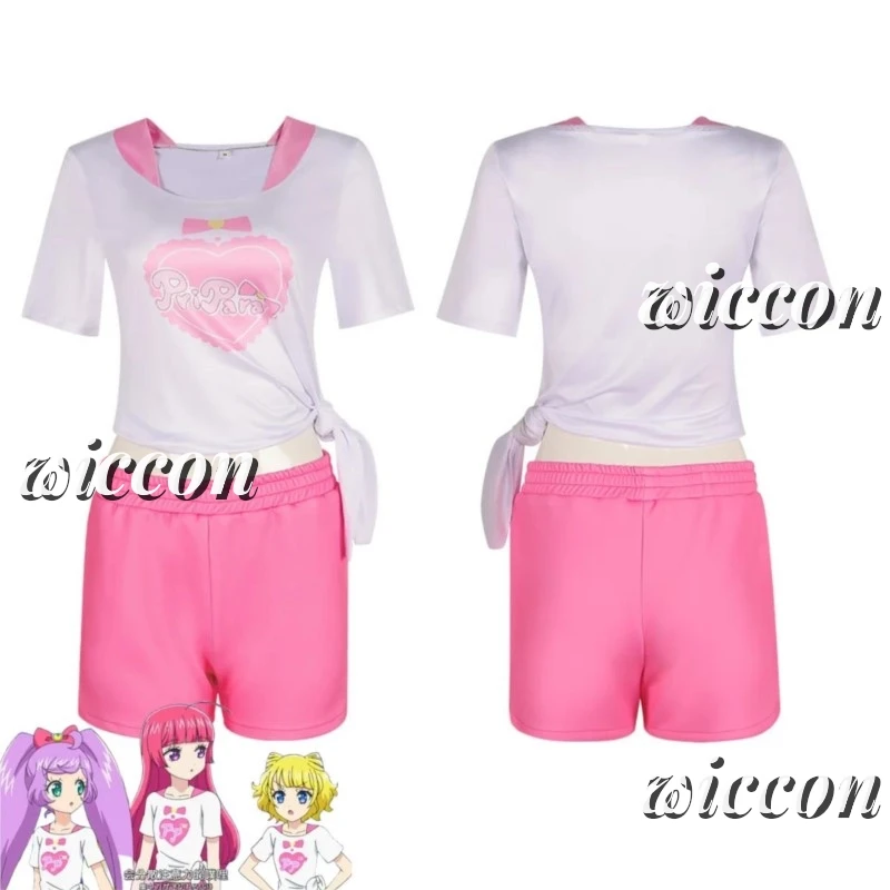 Аниме припара Hojo Sophy Manaka Laala Minami miei SoLaMi♡Женский костюм для косплея SMILE футболка и