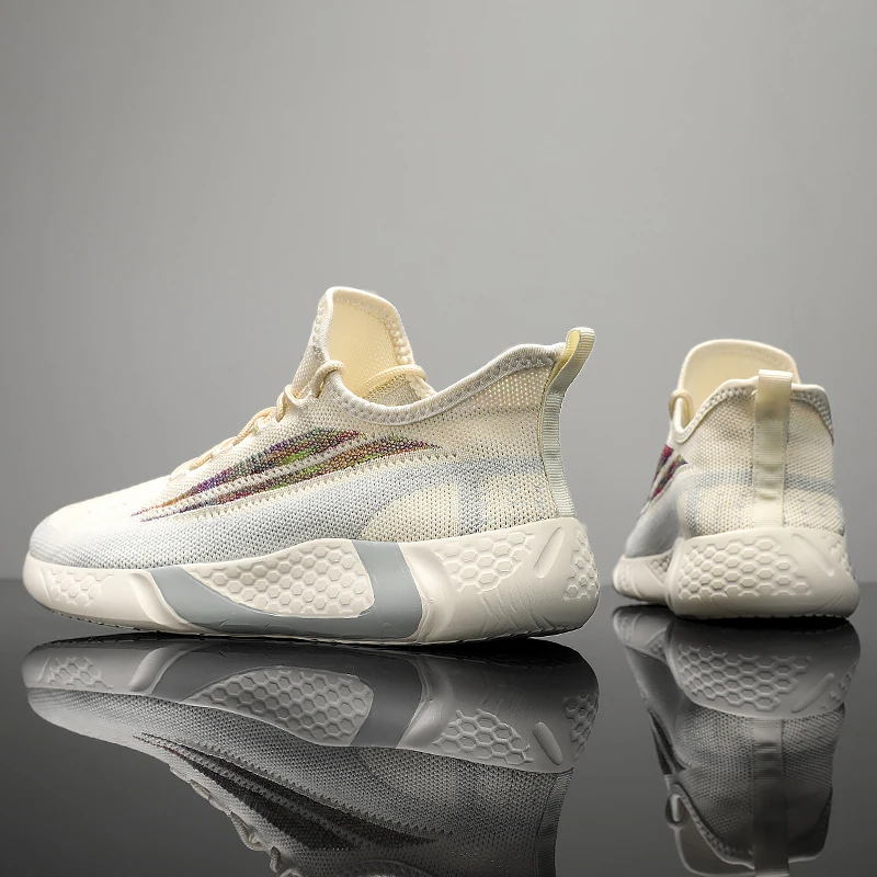 Big Size Sneakers Shoes for Men Lightweight Breathable Running Walking Male Footwear Soft Sole Lace-up Scarpe Uomo