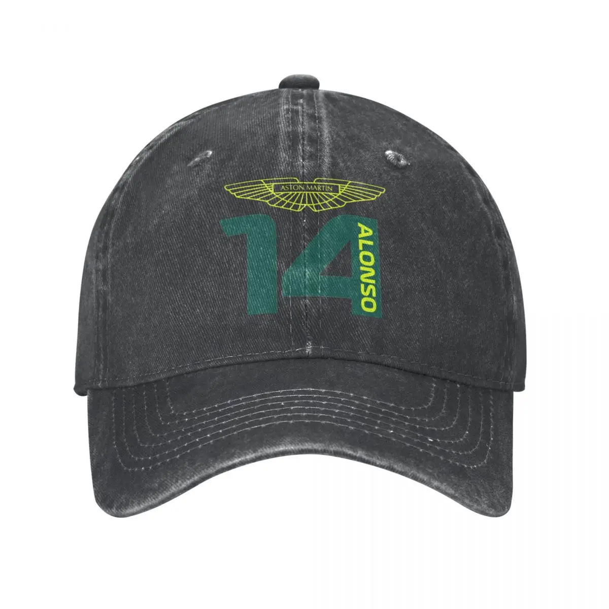 

Fernando Alonso Aston Martin F1 Baseball Caps Retro Distressed Denim Formula One Snapback Hat Unisex Outdoor Travel Caps Hat
